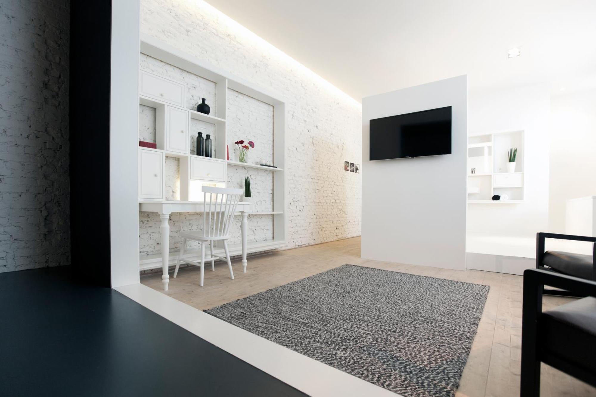 Maison Nationale City Flats & Suites Αμβέρσα Δωμάτιο φωτογραφία A carpet