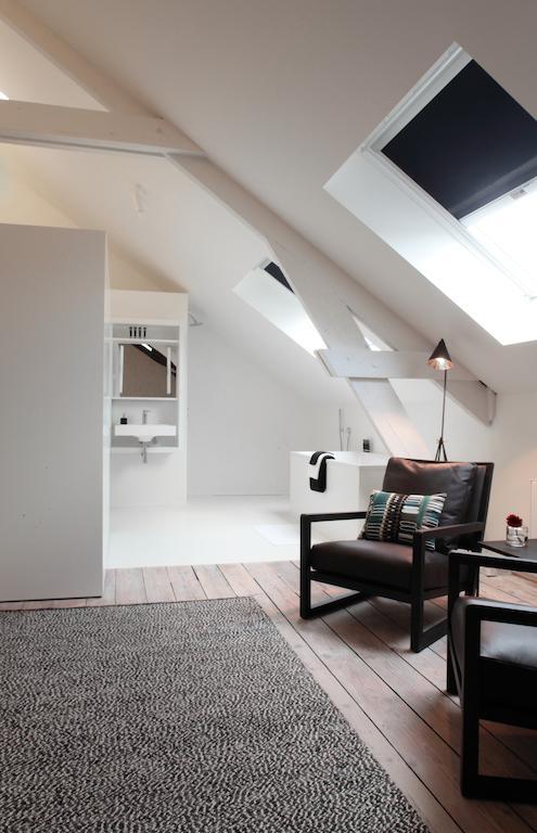 Maison Nationale City Flats & Suites Αμβέρσα Δωμάτιο φωτογραφία A modern attic apartment